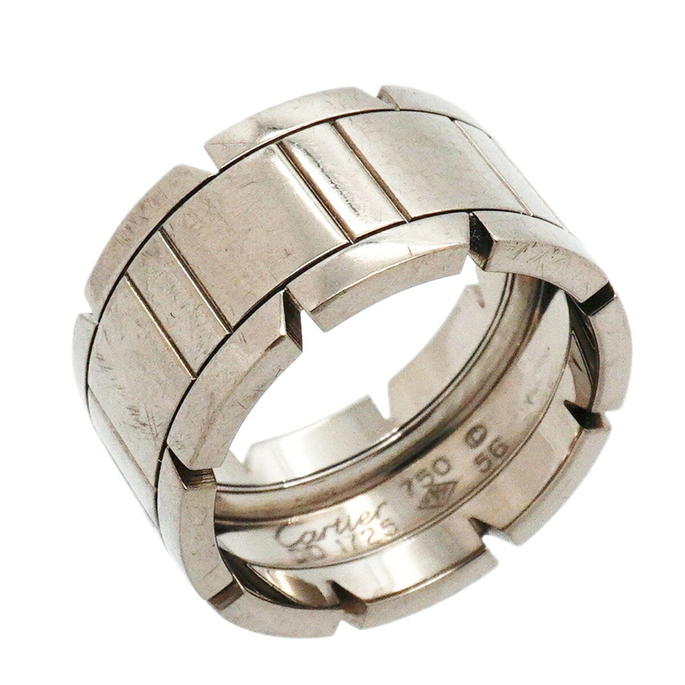 Cartier Tank Française LM Ring, 18K White Gold, Size 56, Men's/Women's